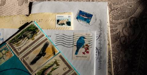 How many stamps do I need to send a letter or package? 